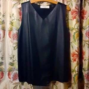 Zara Vegan Leather Top
